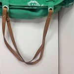 PINK - Victoria's Secret Vintage Victoria’s Secret PINK Green and White Monogram Canvas Tote Bag Photo 3