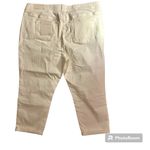 Soft Surroundings  The Ultimate Denim Pull On Straight Crop Comfort Waist Jeans Photo 4