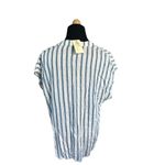 LAJU LOS ANGELES NEW WITH TAGS WOMENS STRIPE SHIRT SIZE M Size M Photo 3