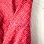 Columbia Red Houndstooth Print Zip Up Rain Resistant Jacket Hooded Small Women Photo 5