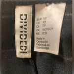 H&M NWOT Black and White Striped Ruched Midi Dress Photo 3