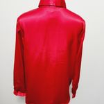 Norton Mcnaughton Norton MC Naughton red satin button down size 12p Photo 3