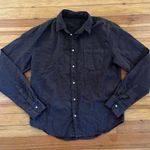 Frank & Eileen Luke 100% Cotton Button Up in Chocolate Brown Size M Size M Photo 0