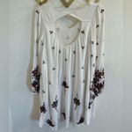 Free People  Oxford Floral Embroidered Mini Dress Cream Small Photo 4