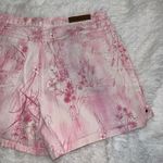 Bill Blass  Vintage Floral Butterfly Print Pink 90’s Mom Short size 14 Y2K Photo 0