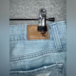 American Eagle  Outfitters Shorts Womens 0 Blue Distressed Boy Midi Stretch Denim Photo 5