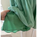 Urban Outfitters NWT  Green Baby Doll Puff Sleeve Romper Photo 4