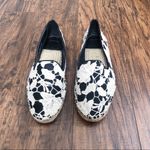 Cole Haan • Palermo lace espadrilles flats slip on loafers black leather cream Photo 2