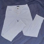 Massimo Dutti  Women’s Cropped Pants, blue and white, 6 US Photo 0