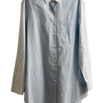 ATM Womens Button Up Boyfriend Shirt Long Sleeve Minimalist Oversize Size Small Blue Photo 0