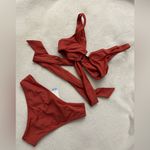 Cupshe Burnt Orange Bikini NWT Photo 4