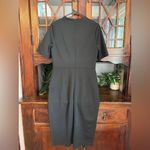 Alexia Admor Midi Dress - Short Sleeve Mock Neck Pencil Dress - Black Photo 2