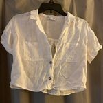 Hollister Crop Linen Shirt Photo 0