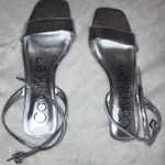 Calvin Klein Metallic Silver Sandals Photo 5