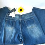 C.O.Z.Y Straight Leg Womens Jeans Size XL Denim Medium wash Light Distress New Photo 11