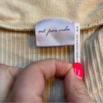 Urban Outfitters Out From Under beige collared ribbed v-neck button down top size medium Photo 2