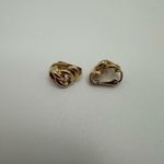 Christian Dior Dior‎ Vintage Link Gold Tone Clip On Earrings Photo 3
