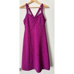 Title Nine Magenta Pink Racerback Cross Back Dress M Shelf Bra Purple Active Photo 2