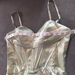 Women’s Light Green Prom Formal Dress Criss Cross Straps Leg Slit Size 8 NWOT Photo 9