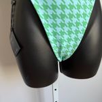 Skatie  sz L‎ Green Houndstooth High Cut Bikini Bottoms (NWT) Photo 2