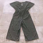 Luxology Jumpsuit Tie-Front Stripe & Polka Dot Print Plus Size 14 NWT Photo 4