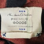 Free People Boxy Boat Neck Into The Blue Pullover Sweater Brown Stripes Large Photo 10