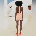 ZARA  MiNi DRESS W/ HALTER V-NECKLINE & TIES Draped Skirt Size S NEW Photo 3