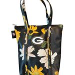 NFL Green Bay Packers  Weekender Dahlia Floral Tote Bag NWT Yellow Green Black Photo 0