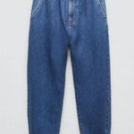 ZARA New Baggy Paperback Elastic Waist Mom Jeans size 10 Photo 0