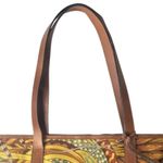 Salvatore Ferragamo  Jungle Coated Canvas Leather Shoulder Strap Tote Lined Bag Photo 2