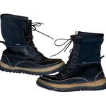 Merrell  black leather “tremblant mid polar” waterproof lace up boots Photo 0