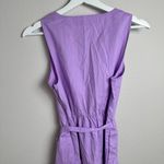 J.Crew  NEW‎ Faux Wrap Sleeveless Tiered Skirt Dress Size 4 in Bright Lilac Photo 11