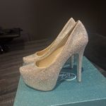 Betsey Johnson  Sparkling Silver Heels Photo 1