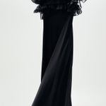 ZARA Black Contrast Camisole Combination Dress Photo 4