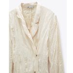 ZARA NWT CREASED-EFFECT SATIN JACKET Medium Lightweight Photo 2