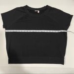 Make + Model  black cropped lounge top light sweatshirt super soft size medium Photo 7