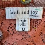 Faith and joy  Orange Floral Print Short Sleeve Blouse Photo 6