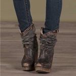 Bed Stu NEW ‎ Bruges Slouchy Leather Wedge Boots Size 8.5 Distressed Photo 15