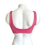 🔃Pink Ribbed Bikini Swimsuit Top Size M Photo 2