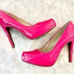 Jessica Simpson  Parisah Perfectly Pink Patent Leather Platform High Heel Pumps Photo 3
