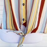 Pink Rose Colorful striped Sleeveless top Small Photo 5