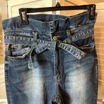 KanCan Paper Bag Jeans with Tie Detail Waist Size 28 Photo 2