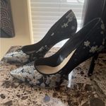 Nine West Black and Silver Floral Heels Brand New! Photo 1