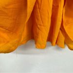 Moulinette Soeurs  Marigold Orange Cold Shoulder Puff Sleeve Knee Length Dress S Photo 5