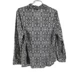 cj banks  plus size 1X floral neutral button up top cotton professional casual Photo 1