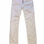 Free People Button Front White Skinny Jeans, Sz 26 Photo 1
