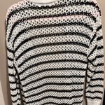 Nine West  Striped Black and White Women's Sweater Photo 2