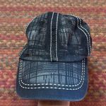 WOMENS BLACK & GREY CONTRAST STITCH BASEBALL CAP Photo 0