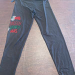 NWT Merry Grinchmas Sparkle Bling Black Christmas Leggings One Size (S,M,L) Size L Photo 0