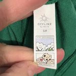 Aerie  Kelly Green 1/4 Zip Terry Oversized Sweater Size S Offline Cozy Photo 4